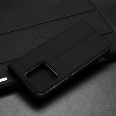 17. Dux Ducis Skin Pro kabura etui pokrowiec z klapką Realme Narzo 50A czarny