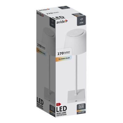 2. Avide ABLDL-USB-W-4W lampa stołowa LED G Biały
