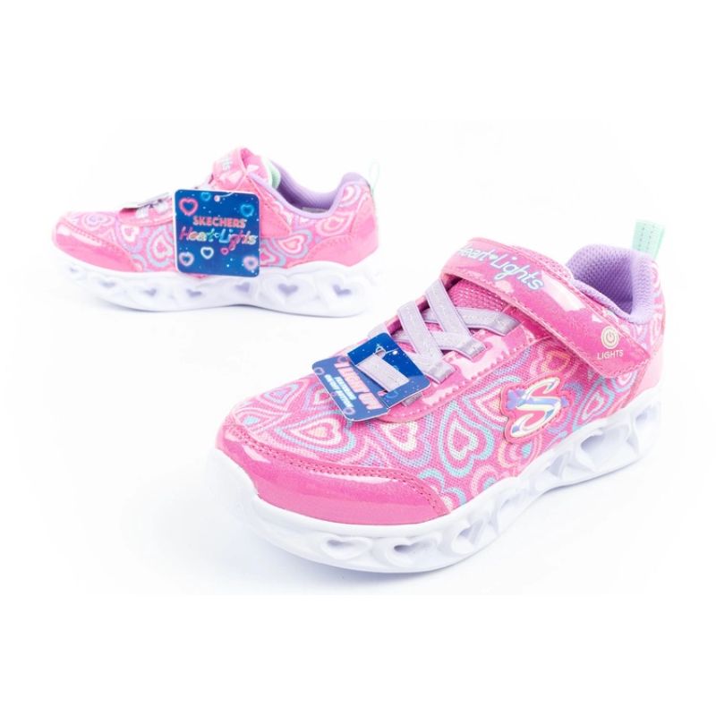 8. Skechers S Lighs-Heart buty dla dziewczynki sportowe wygodne LED