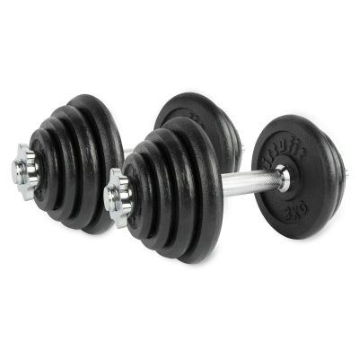 11. VIRTUFIT REGULOWANY ZESTAW HANTLI PRO - ZESTAW SZTANGI - ŻELIWO - 1 X 15 KG