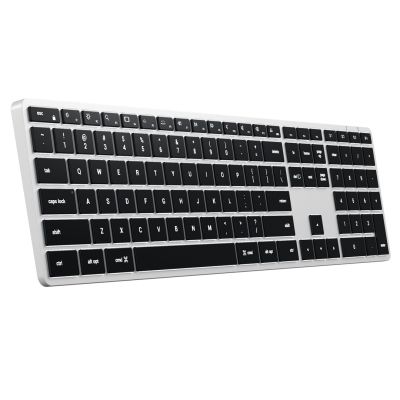 3. Satechi Slim X3 - klawiatura z układem numerycznym Bluetooth do czterech urządzeń USB-C US International (silver)