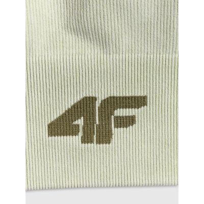 9. Biustonosz treningowy bezszwowy z niskim wsparciem damski 4F 4FWSS26USBAF203-42A