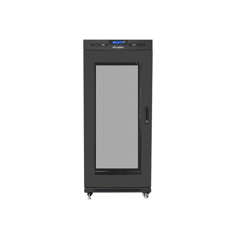 6. LANBERG SZAFA STOJĄCA RACK 19" 27U 600X600 DRZWI PERFOROWANE LCD CZARNA (FLAT PACK) FF01-6627-23BL