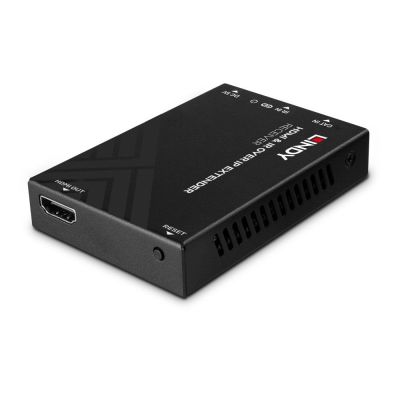 2. Lindy HDMI i IR over IP Extender - Odbiornik, 1920 x 1080 pikseli, Amplituner AV, 150 m, Przewodowy, HDCP
