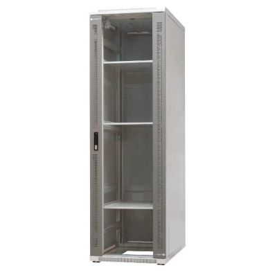 2. EmiterNet Szafa ramowa stojąca 42U, drzwi przód blacha/szkło, 600x1000x1980mm (szer./gł./wys.)