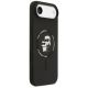 4. Etui Karl Lagerfeld Silicone Karl&Choupette Ring MagSafe do iPhone 17 Air - czarne