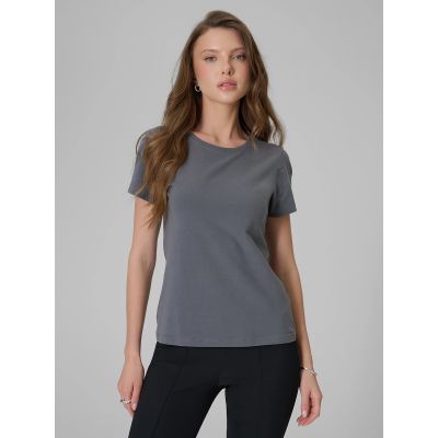 T-shirt slim gładki damski 4F 4FRSS26TTSHF3628-24S