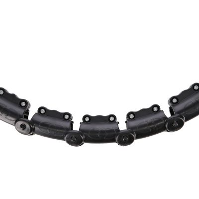 10. Zestaw Hula Hop HHW11 BLACK z wypustkami i obciążnikiem + pas BR163 BLACK PLUS SIZE HMS