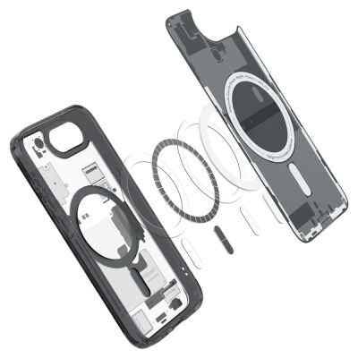 9. Etui Spigen Ultra Hybrid MagSafe na iPhone 16e / 17e Zero One - czarne