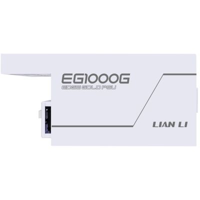 11. Zasilacz Lian Li EDGE GOLD 1000 80 PLUS Gold Netzteil, PCIe 5.1, ATX 3.1 - 1.000 Watt, weiß, inkl. USB-Hub