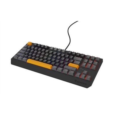 20. GENESIS Thor 230 TKL klawiatura Gaming USB + RF Wireless + Bluetooth QWERTY Czarny, Szary, Pomarańczowy