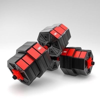 3. Sztangielka kompozytowa HMS SGC40 40kg + sztanga