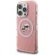 2. Etui Karl Lagerfeld IML Glitter Karl & Choupette Heads Logo MagSafe na iPhone 16 Pro Max - różowe