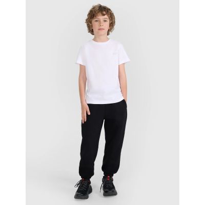 7. T-shirt regular gładki (ZESTAW 2 szt.) dziecięcy 4F 4FJRAW25TTSHU3157-91S