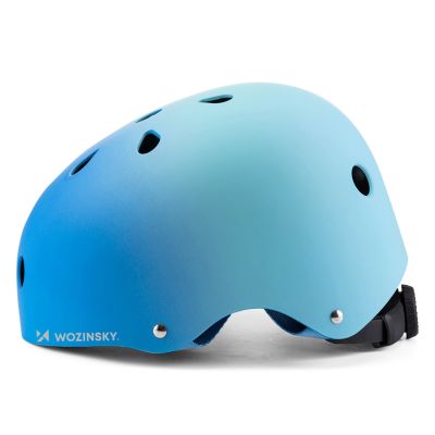 2. Kask rowerowy BMX/hulajnoga Wozinsky 48-52 cm - gradient niebieski