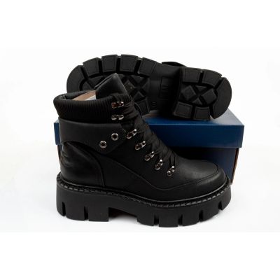 9. GAP buty damskie trzewiki Michelle czarne botki za kostkę modne