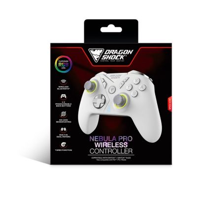 6. Dragonshock Nebula Pro Biały Bluetooth Gamepad Nintendo Switch