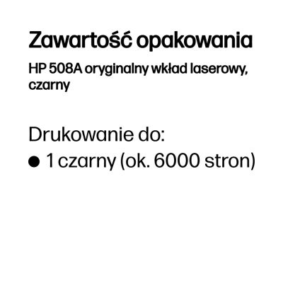 25. HP Toner Black Pages 6.000 508A