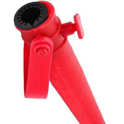 5. BAZA MOCOWANIE DO PARASOLA PLASTIKOWA WKRĘCANA 39CM CZERWONA