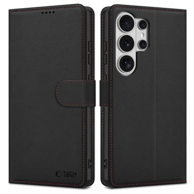 9. Etui Tech-Protect Wallet na Samsung Galaxy S26 Ultra - czarno-czerwone