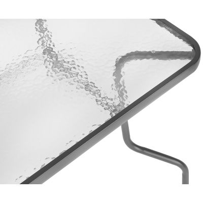 17. ZESTAW MEBLI OGRODOWYCH STÓŁ 4 KRZESŁA I PARASOL SZARY