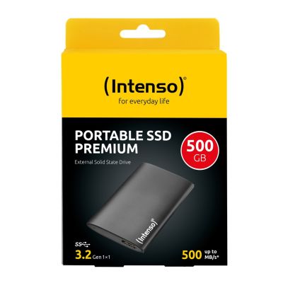 2. Dysk SSD USB3.2 500GB EXT./BLACK INTENSO