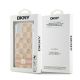 8. Etui DKNY IML Checkered Mono Pattern & Printed Stripes MagSafe na iPhone 11 / Xr - różowe