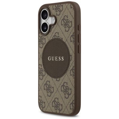 2. Etui Guess 4G Circle Classic Logo MagSafe na iPhone 17 - brązowe