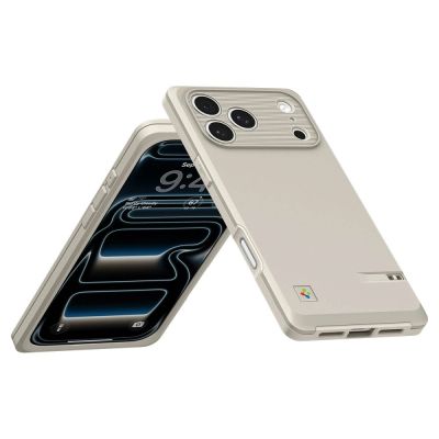 7. Etui Spigen Classic LS MagSafe na iPhone 17 Pro - beżowe