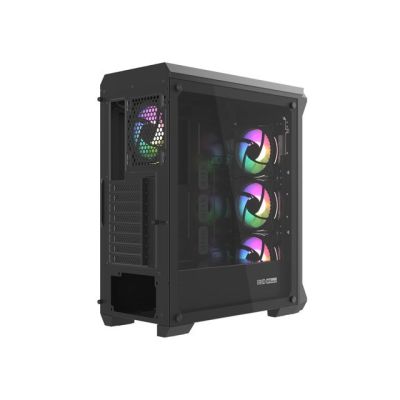 29. Obudowa NATEC Genesis Irid 505 ARGB NPC-1518 (ATX. Micro ATX. Mini ITX; kolor czarny)