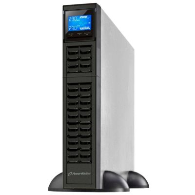 2. UPS RACK POWERWALKER VFI 1000 CRS ON-LINE 1000VA 3X IEC C13 USB-B RS-232 LCD ŁADOWARKA 6A 2U