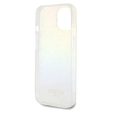 7. Etui Guess IML Faceted Mirror Disco Iridescent na iPhone 14 / 15 / 13 - wielokolorowe