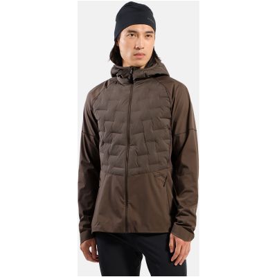 4. Kurtka przeciwwiatrowa męska Odlo ZEROWEIGHT INSULATOR Jacket brązowa