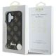 8. Etui Guess Peony Script MagSafe na iPhone 16 - czarne