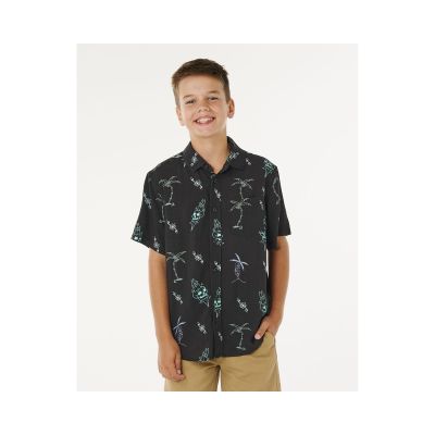 Koszula chłopięca RIP CURL Eternal Shred Ss Shirt-Boy czarna