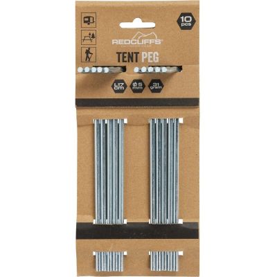 13. ŚLEDZIE DO NAMIOTU 17CM KPL 10SZT METAL REDCLIFFS