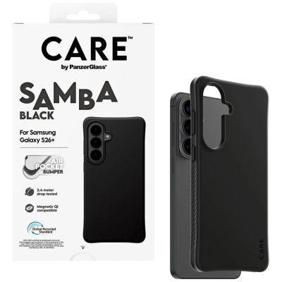 4. Etui CARE by PanzerGlass Samba Black Qi na Samsung Galaxy S26+ - czarne