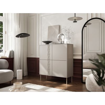 3. Komoda 4D TRESSE 100x40x110 kaszmir mat