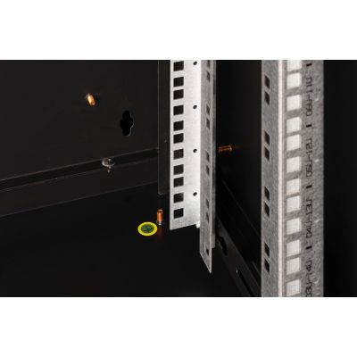 17. Digitus Szafa sieciowa wisząca Unique 19" 16U rack 600x450, drzwi szyba, czarny, niedzielona, złożona, 100kg