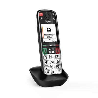 11. Gigaset EASY 500HX Telefon analogowy/DECT Nazwa i identyfikacja dzwoniącego Czarny, Srebrny