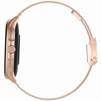 8. Smartwatch Damski GRAVITY GT12-3 Różowy Pasek Silikonowy + Bransoleta Różowe Złoto