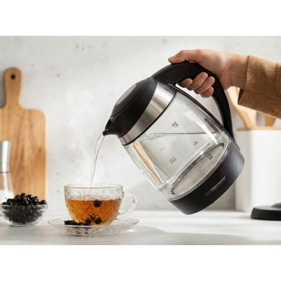 15. Czajnik elektryczny Esperanza Gullfoss EKK009 (2200W 1.8l; kolor przeźroczysty)