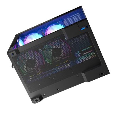 3. MODECOM OBUDOWA VOLCANO PANORAMA APEX ARGB 7F MIDI BLACK