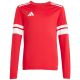 8. Koszulka dla dzieci adidas Squadra 25 Long Sleeve Jersey czerwono-biała JJ0041