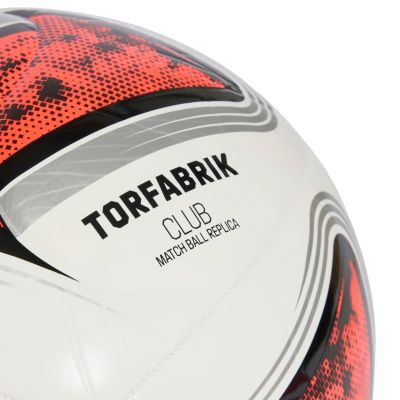 3. Piłka nożna adidas Bundesliga 26/27 Torfabrik Club biało-pomarańczowa KG6043