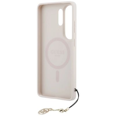 6. Etui Guess 4G Classic Logo Charm MagSafe na Samsung Galaxy S26 Ultra - różowe