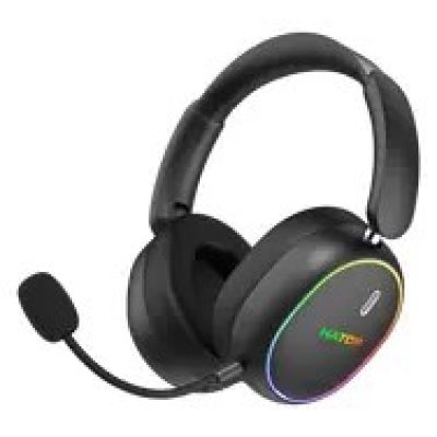 12. Słuchawki dla graczy Hator Phoenix 2 Wireless bezprzewodowe czarne