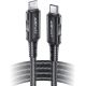 10. Kabel Acefast C4-01 Lightning - USB-C PD 30W 3A 480Mb/s 1,8m - czarny