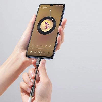 8. Adapter Baseus L54 do słuchawek USB-C / mini jack 3.5mm DAC 24 bit 48 KHz - czarny