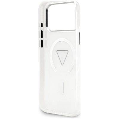 7. Etui Guess IML Gradient Triangle Logo MagSafe na iPhone 18 Pro Max / 17 Pro Max - przezroczyste